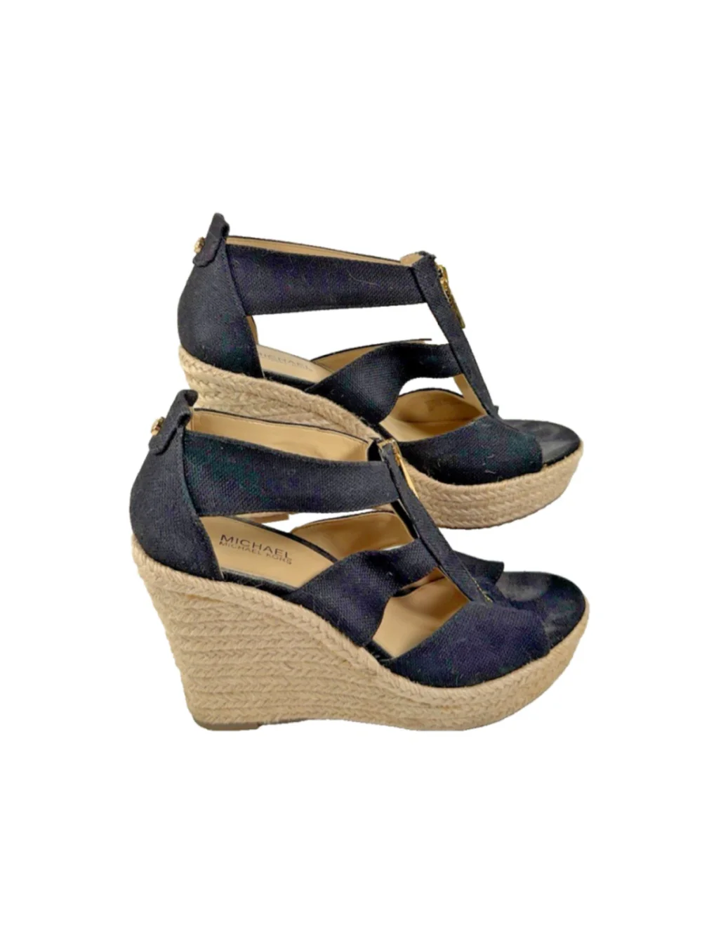 Michael Kors Damita Black Wedge - size 6M